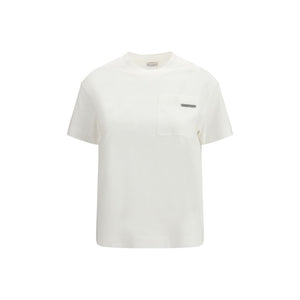 Brunello Cucinelli Weißes Baumwoll-T-Shirt