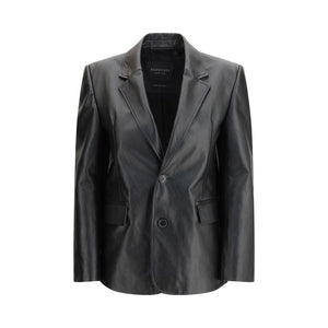 Balenciaga Schwarze Lederjacke