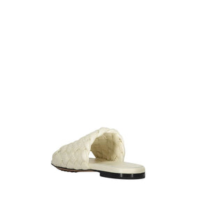 Bottega Veneta Weiße Lammleder-Mules