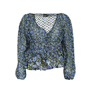 Desigual Blaue Damenbluse aus Polyester