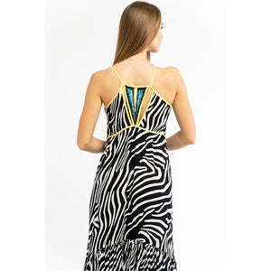 Patrizia Pepe Schwarzes Viskose-Freizeitkleid