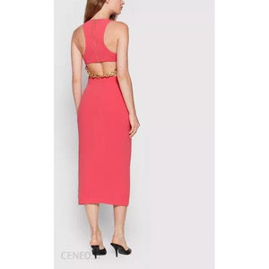 Patrizia Pepe Rotes Freizeitkleid aus Polyester