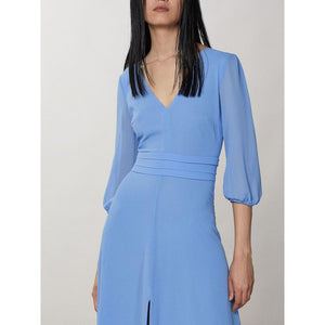 Patrizia Pepe Blaues Freizeitkleid aus Polyester