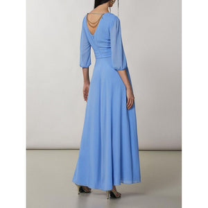 Patrizia Pepe Blaues Freizeitkleid aus Polyester