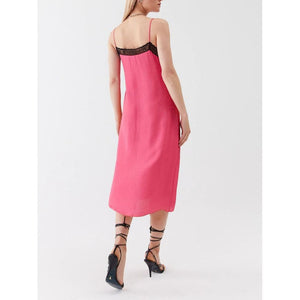 Patrizia Pepe Fuchsia Viskose Freizeitkleid