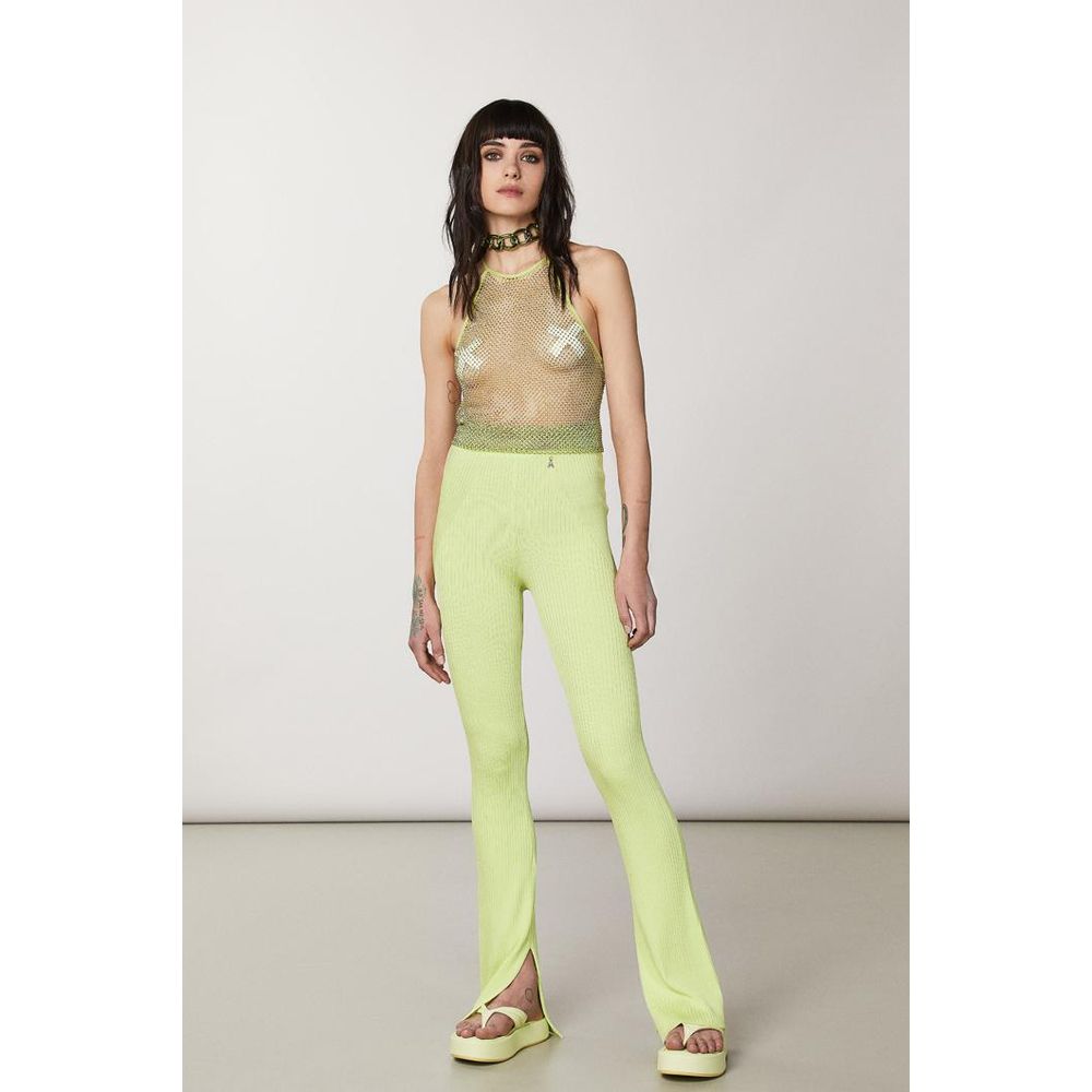 Patrizia Pepe Gelbe Viskose Freizeithose