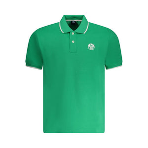 North Sails Verde Baumwoll-Herrenpoloshirt