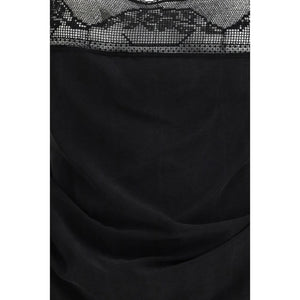 Magda Butrym Schwarze Seidenbluse