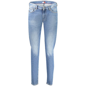 Tommy Hilfiger Blaue Baumwoll-Jeans für Damen, schmal geschnitten