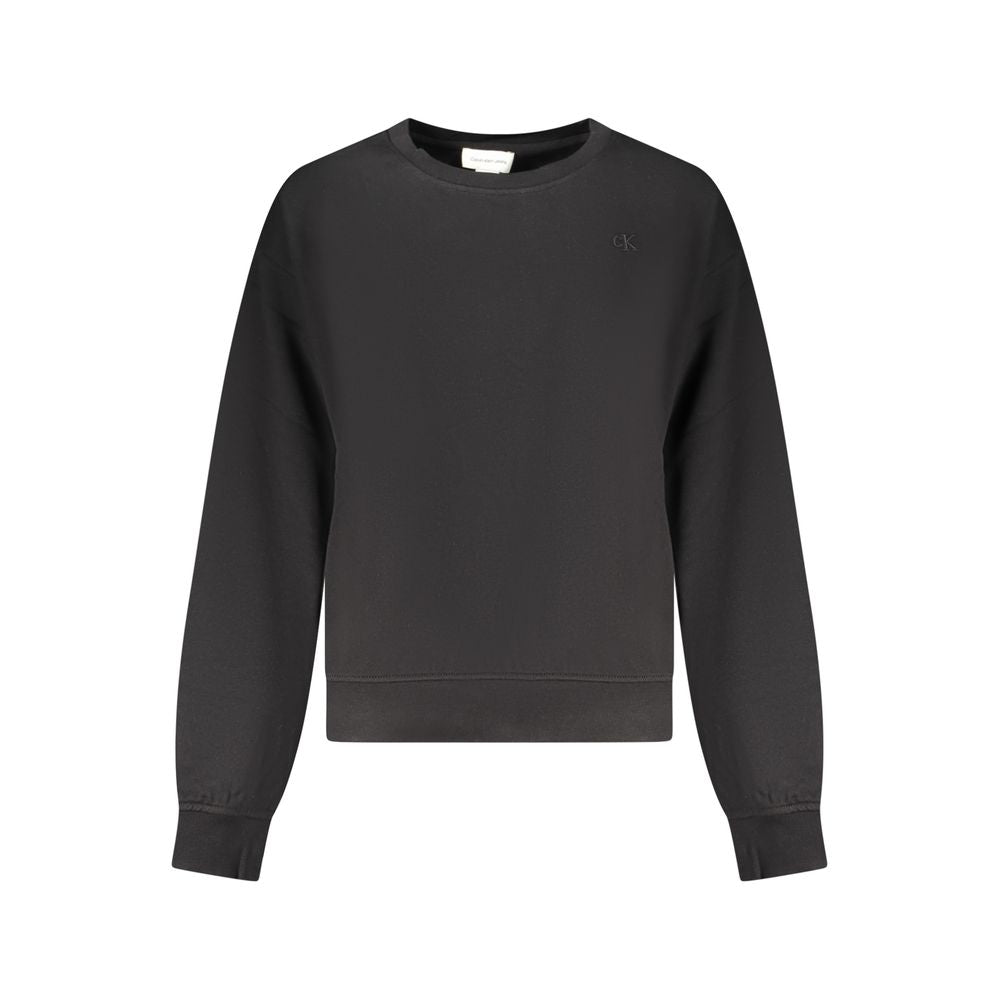 Calvin Klein Schwarzer Baumwoll-Sweatshirt für Damen