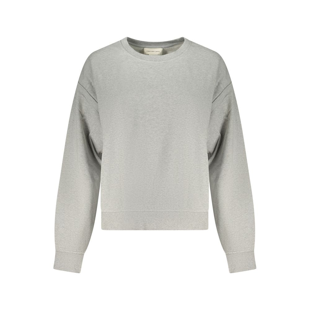 Grigio Cotton Women Sweatshirt