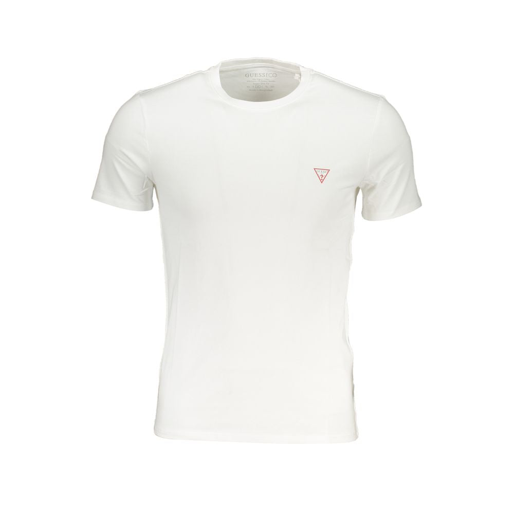 Guess Jeans Weißes Bio-Baumwoll-T-Shirt für Herren