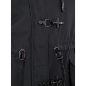 Moose Knuckles Blauer Nylon-Parka