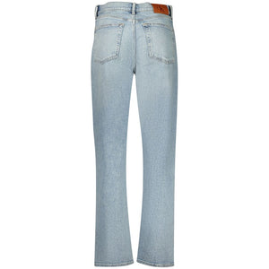 Calvin Klein Blaue Baumwolljeans mit geradem Bein