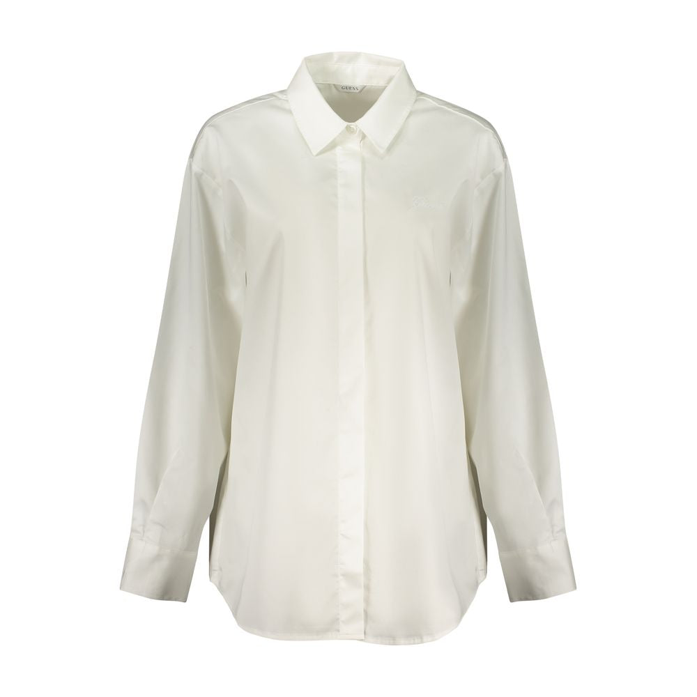 Guess Jeans Bianco Baumwoll-Damenhemd