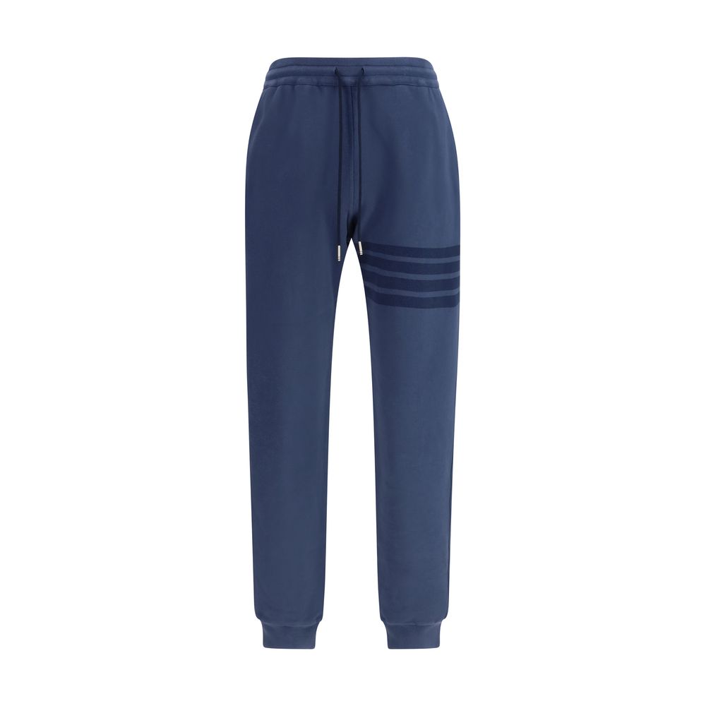 Thom Browne Blaue Baumwoll-Freizeithose