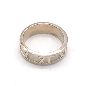 Tiffany & Co. Atlas Ring, 925 Sterling Silber, 4,5g, US Größe 5