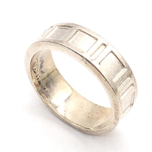 Tiffany & Co. Atlas Ring, 925 Sterling Silber, 4,5g, US Größe 5