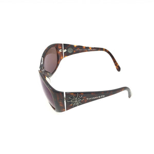 Tiffany & Co. Braune Sonnenbrille in ovaler Form