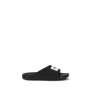 Givenchy Schwarze Gummipantoffeln