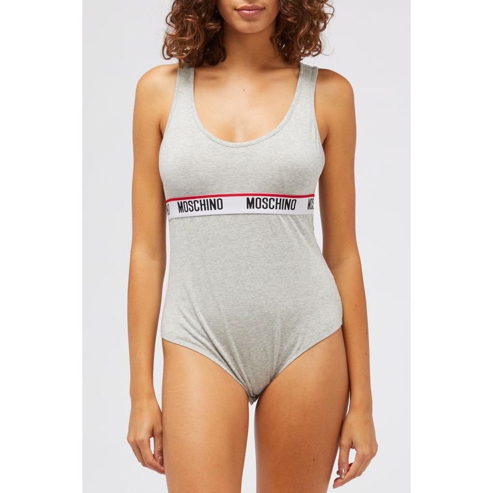 Moschino Grauer Baumwoll-Body