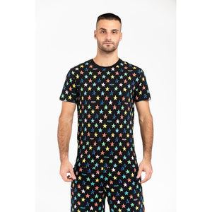 Moschino Schwarzes Baumwoll-T-Shirt
