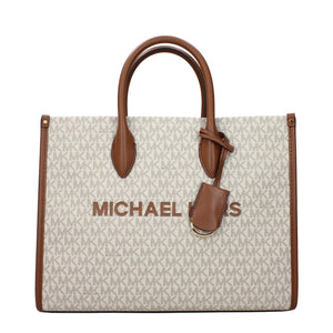 Michael Kors Beige Stoff-Handtasche