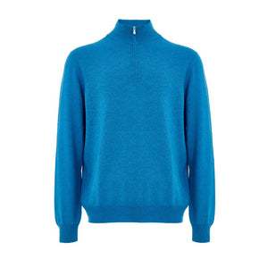 Gran Sasso Hellblaue Wollrollkragenpullover