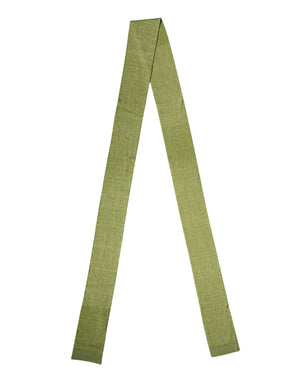 Dolce & Gabbana Grüner Kaschmir-Strick-Foulard 280cm x 11cm Herrenschal