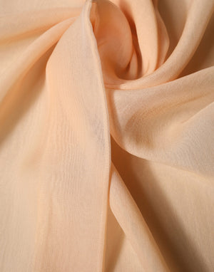 Dolce & Gabbana Beige Seidenschal Wickel-Foulard Stola 292cm x 19cm Schal