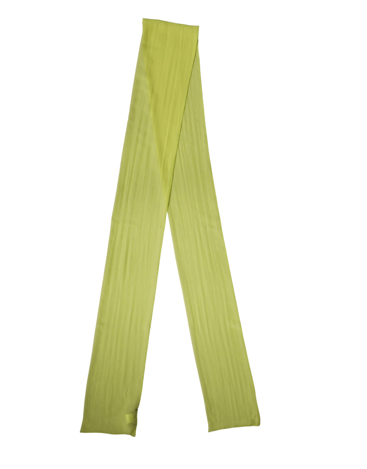 Dolce & Gabbana Gelber Grüner Seiden-Schal Foulard Stola 292cm x 19cm Schal