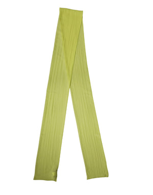 Dolce & Gabbana Gelber Grüner Seiden-Schal Foulard Stola 292cm x 19cm Schal