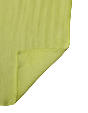 Dolce & Gabbana Gelber Grüner Seiden-Schal Foulard Stola 292cm x 19cm Schal