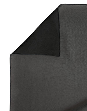 Dolce & Gabbana Schwarzer Seiden-Schal Stola 200cm x 64cm