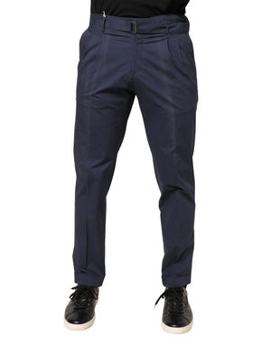 Briglia 1949 Dunkelblaue Woll-Stoffhose für Damen, gerade geschnitten, für formelle Anlässe
