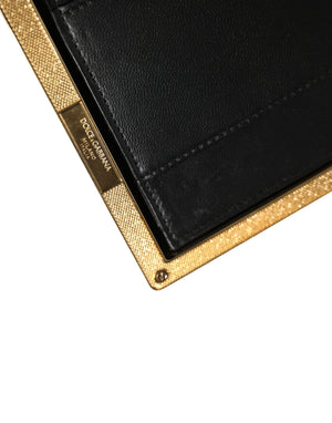 Dolce & Gabbana Beige Lammleder Clutch Abendtasche Damen Handtasche