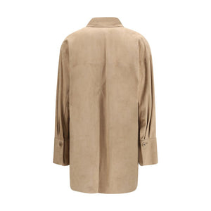 Salvatore Santoro Beige Lamm Ovis Aries Aries Hemd