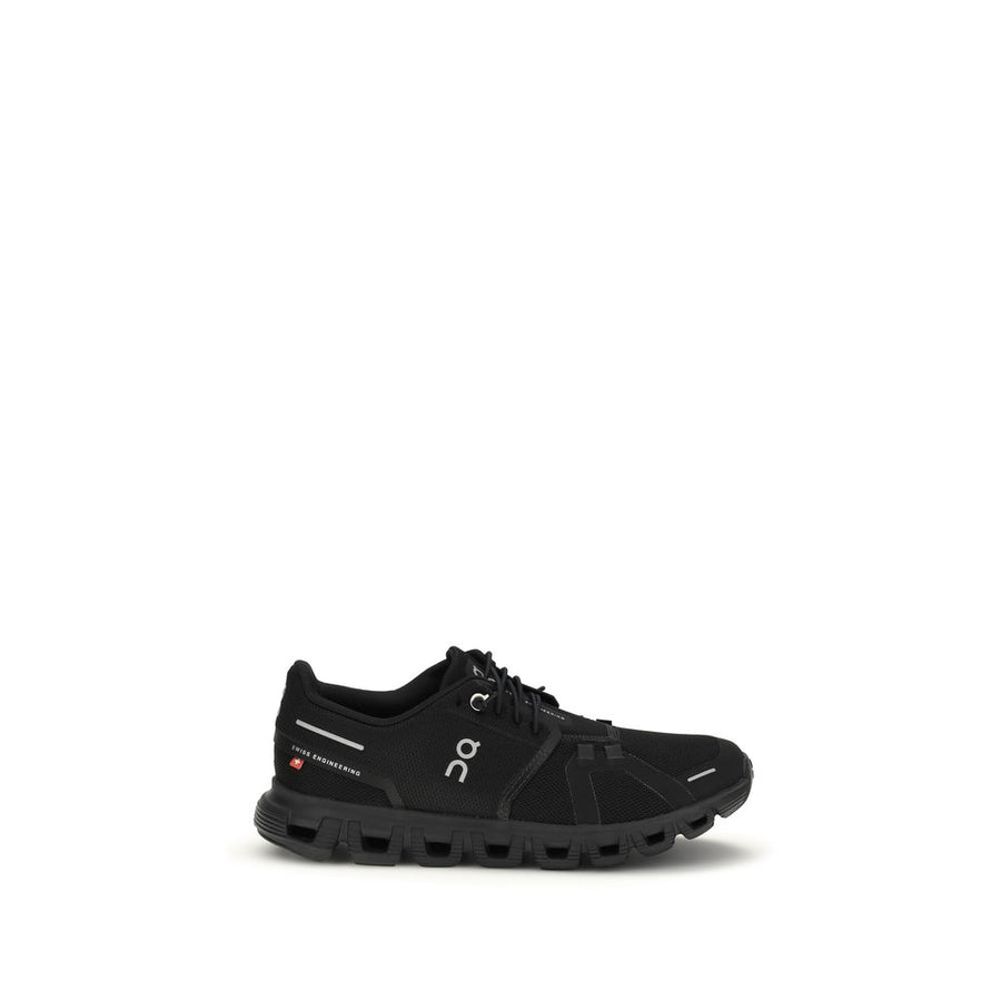 ON Schwarze Sportschuhe aus recyceltem Polyester