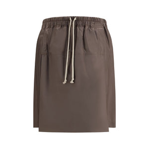 Moncler x Rick Owens Braune Bermudashorts aus Polyester
