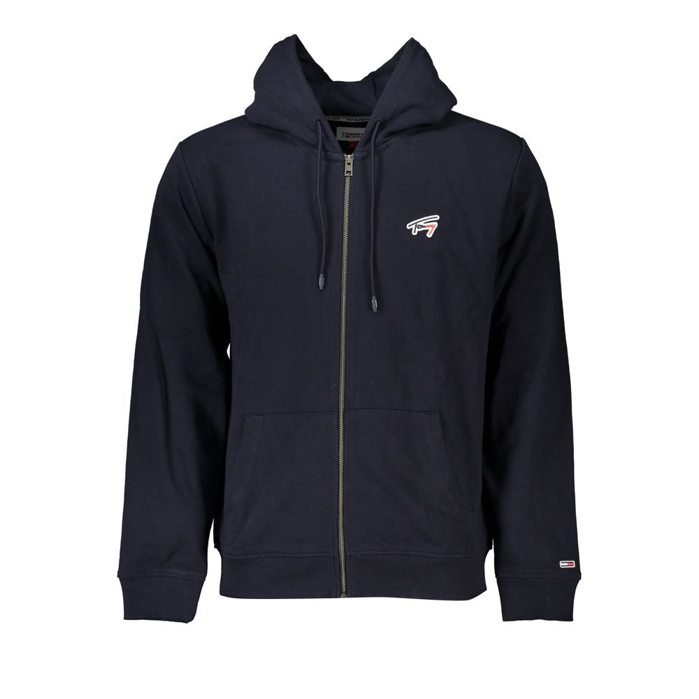 Tommy Hilfiger Blaues Herren-Kapuzensweatshirt aus Baumwolle