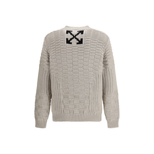 Off-White Beige Baumwoll-Sweatshirt
