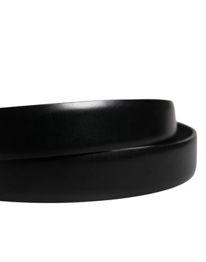 Dolce & Gabbana Herrenschließe Gürtel aus schwarzem Leder
