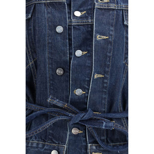 E.L.V. DENIM Blaue Jeansjacke aus Baumwolle