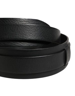 Dolce & Gabbana Herrenschließe Gürtel aus schwarzem Leder