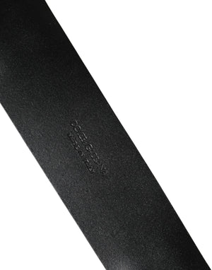 Dolce & Gabbana Herrenschließe Gürtel aus schwarzem Leder