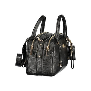 Guess Jeans Schwarze Damen-Handtasche aus Polyurethan