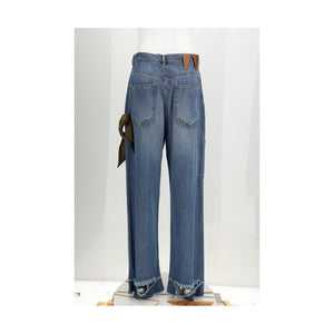 Darkpark Blaue Baumwolljeans im Relaxed Fit