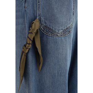 Darkpark Blaue Baumwolljeans im Relaxed Fit