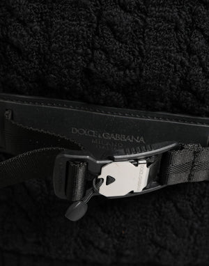 Dolce & Gabbana Schwarzer Rucksack aus Trikot-Wollmischung für Reisen