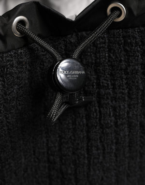 Dolce & Gabbana Schwarzer Rucksack aus Trikot-Wollmischung für Reisen